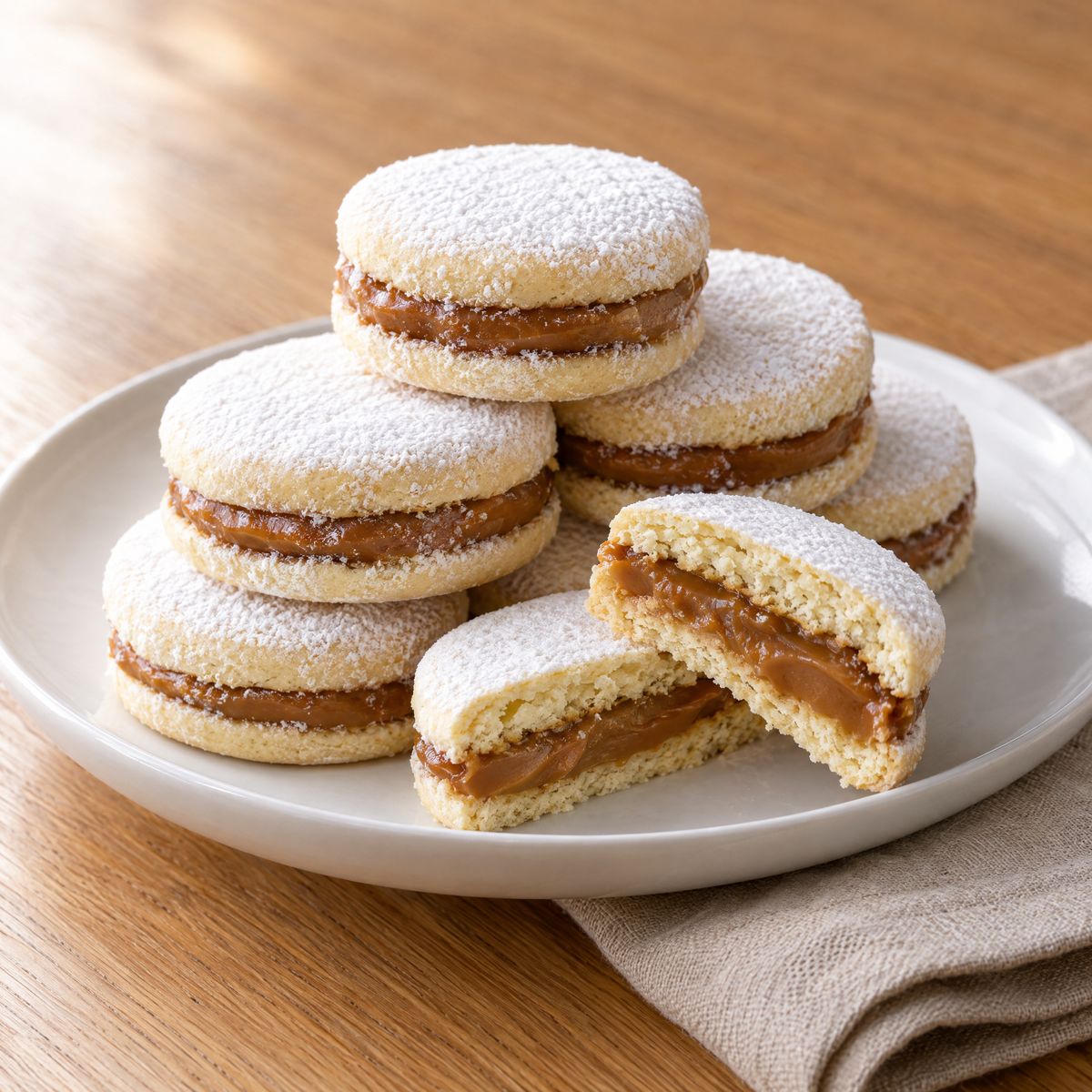 Alfajores — Dulce de Leche Sandwich Cookies