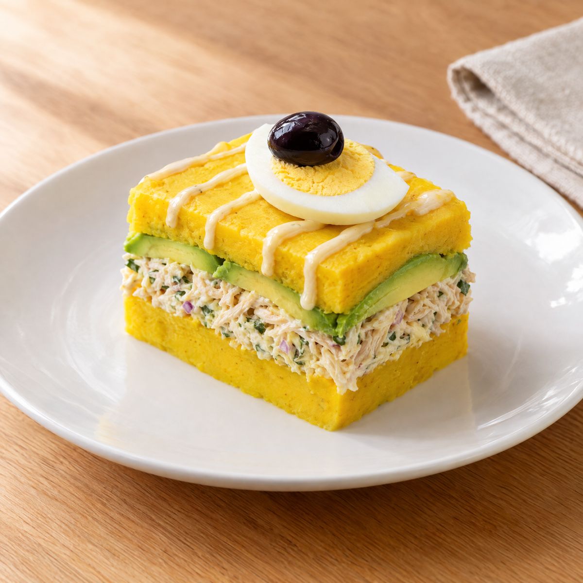 Causa Limeña — Layered Lime-Potato Terrine