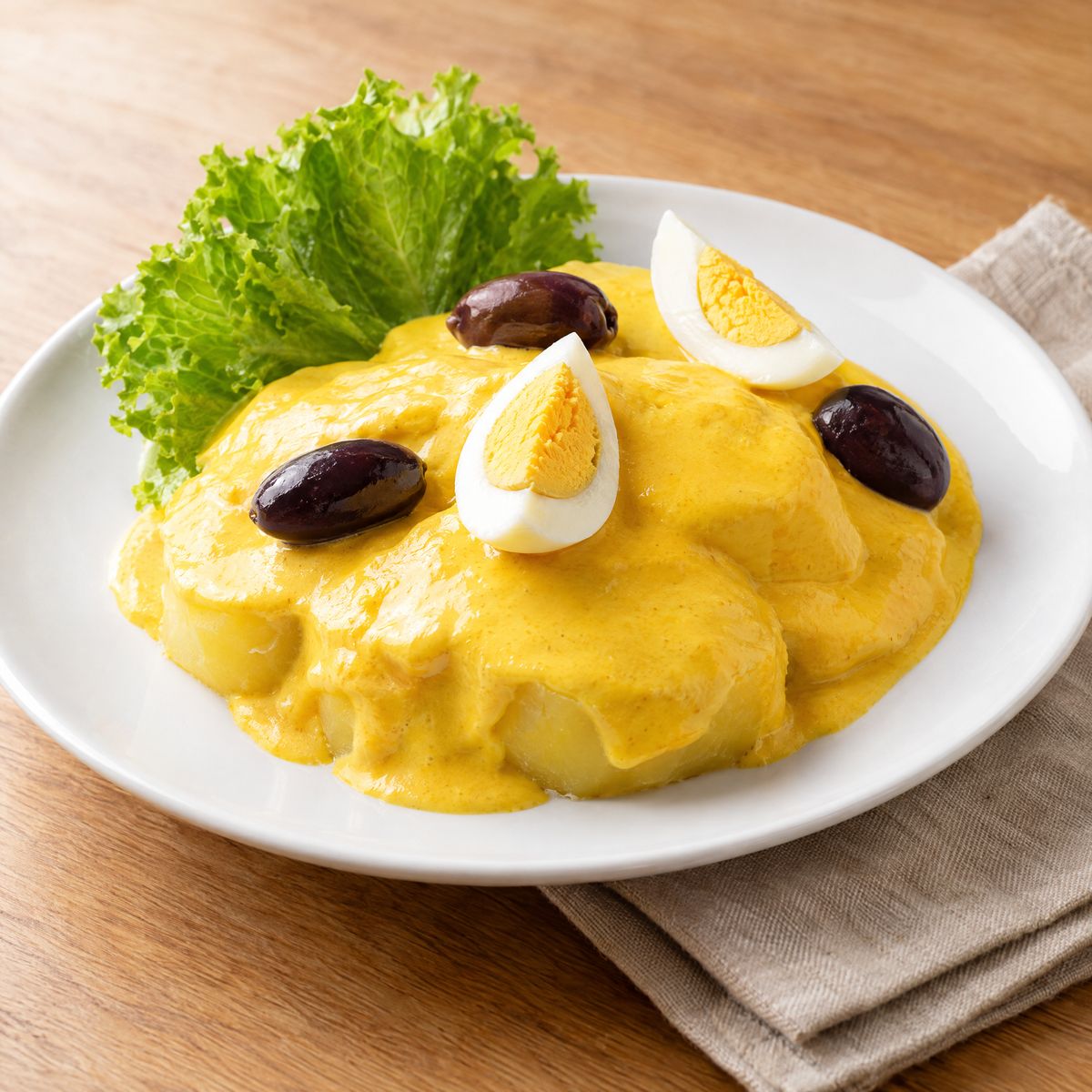 Papa a la Huancaína — Potatoes in Ají Amarillo Cheese Sauce