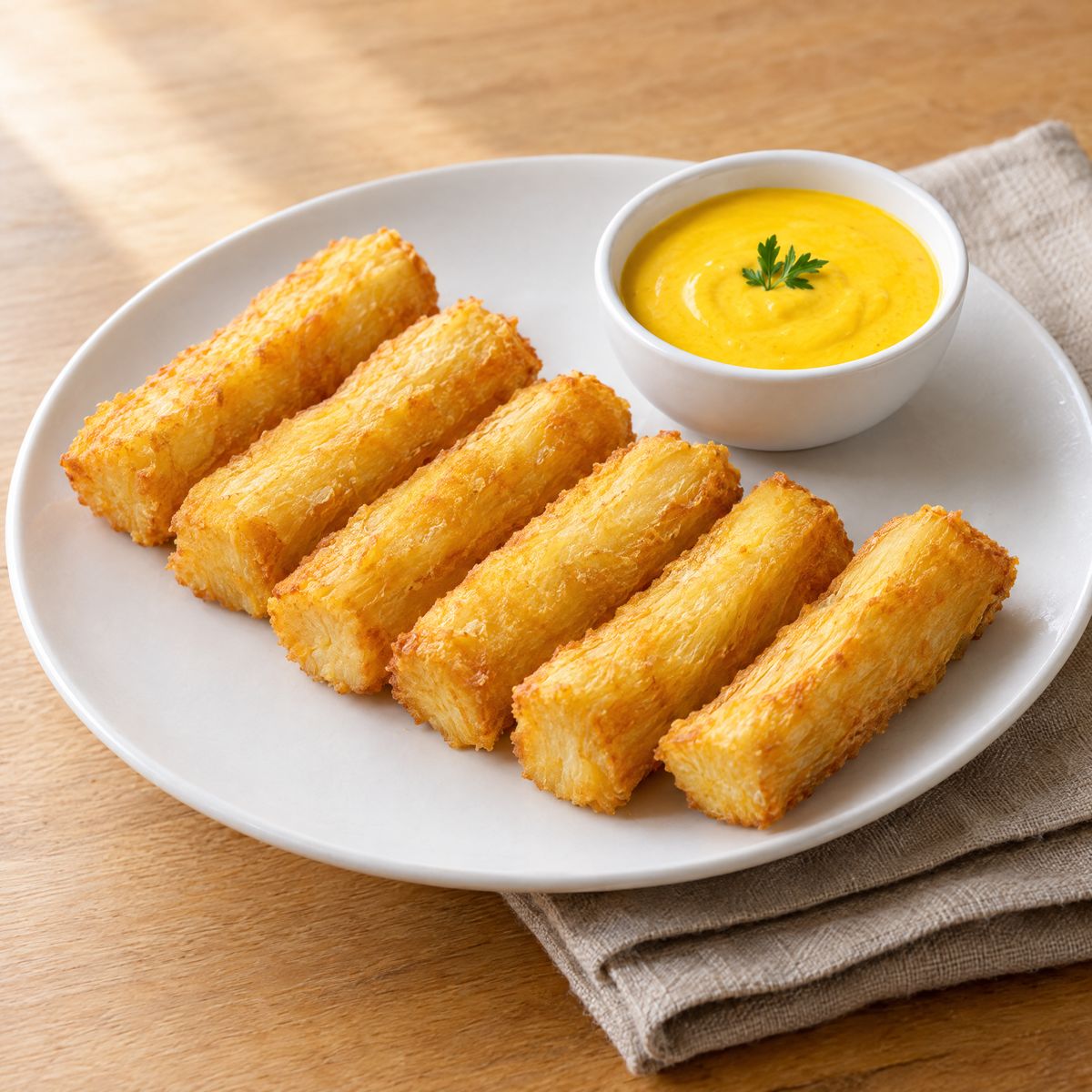 Yuca Frita con Huancaína — Crispy Cassava Fries