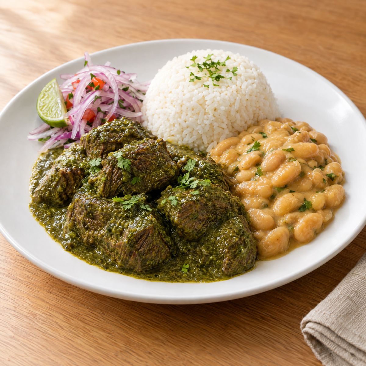Seco con Frejoles — Cilantro-Braised Beef with Beans